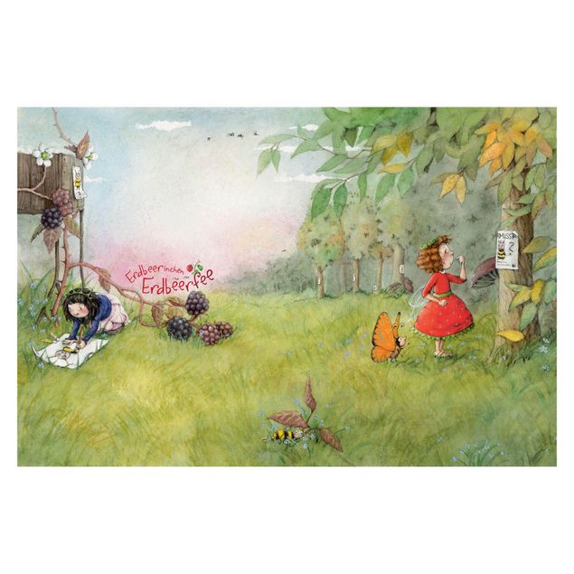 Papier peint - Little Strawberry Strawberry Fairy - Missing Bee