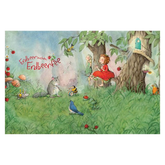 tapisserie panoramique The Strawberry Fairy - Faire de la musique ensemble