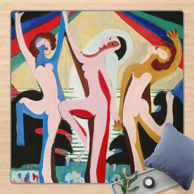 tapis modernes Ernst Ludwig Kirchner - Flower Dance