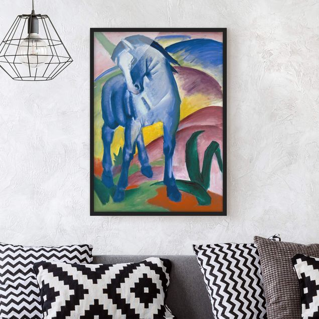 Poster encadré - Franz Marc - Blue Horse I