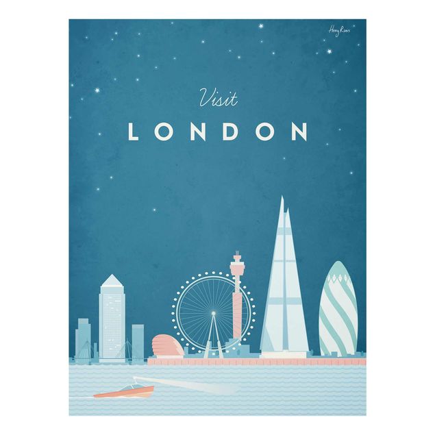 Tableau style vintage Poster de voyage - Londres