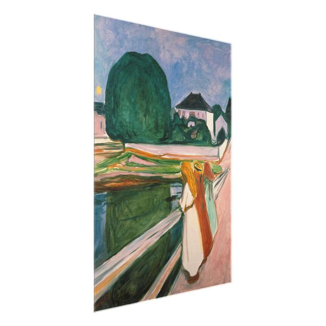 Tableaux arbres Edvard Munch - Nuit blanche
