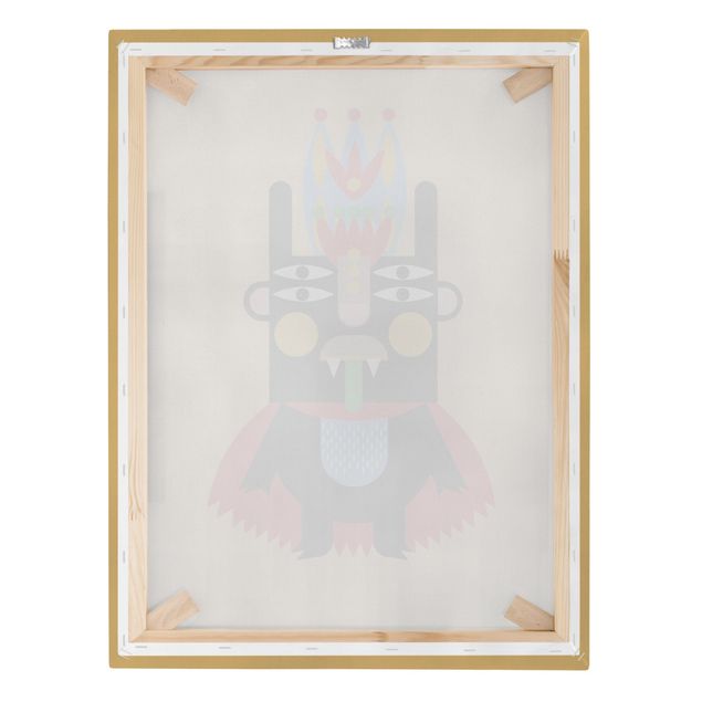 Tableau décoration Collage monstre ethnique - Roi