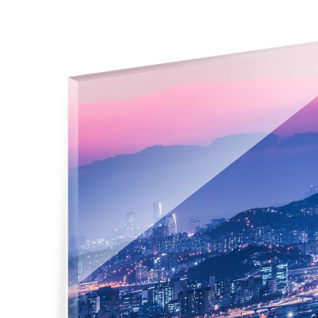 Tableau décoration Silhouette urbaine de Séoul