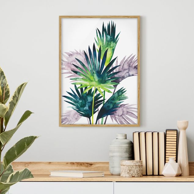 Affiches encadrées fleurs Feuillage exotique - Fan Palm