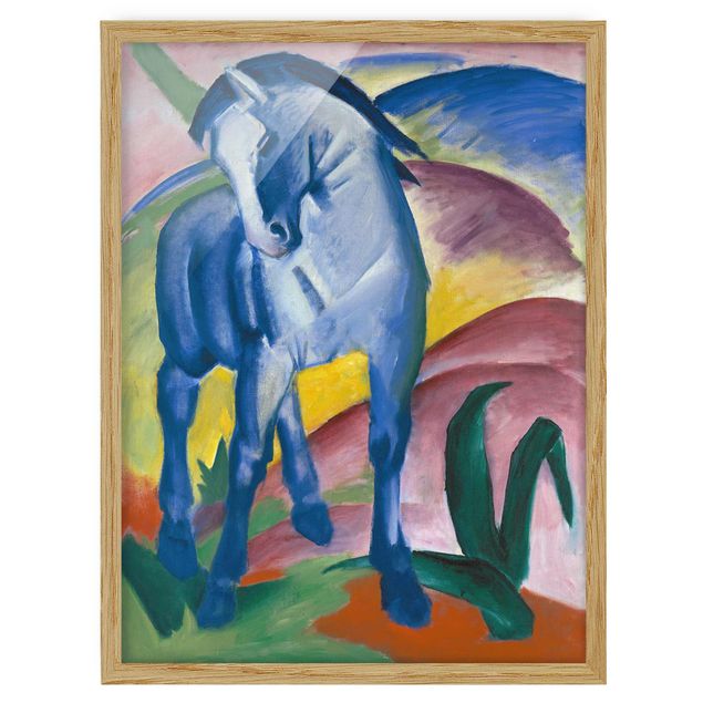 Tableau expressionnisme Franz Marc - Cheval bleu I