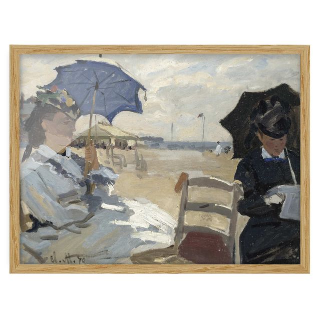 Tableau impressionniste Claude Monet - À la plage de Trouville