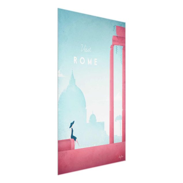 Tableaux vintage Poster de voyage - Rome