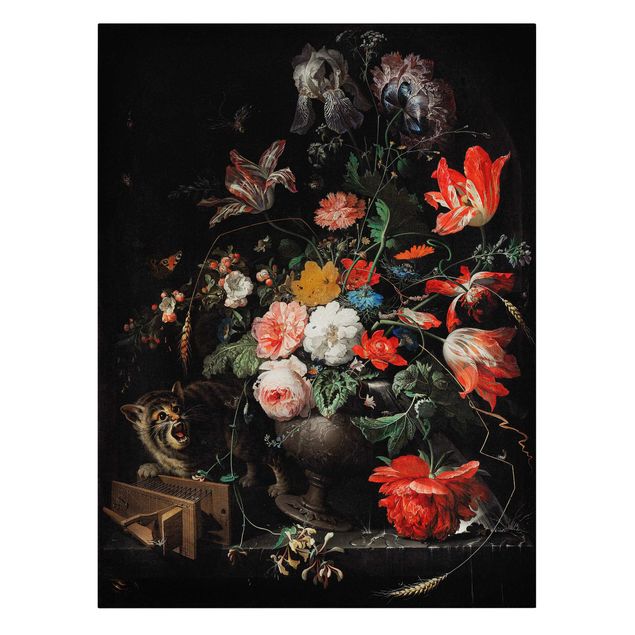 Tableaux moderne Abraham Mignon - Le Bouquet Renversé