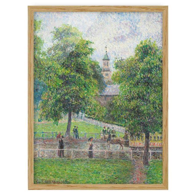 Tableaux romantisme Camille Pissarro - L'église Sainte-Anne, Kew, Londres
