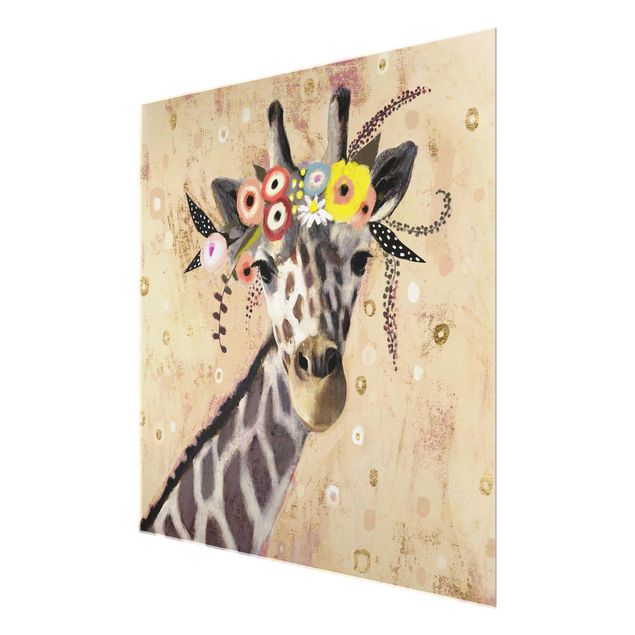 Tableaux Klimt Girafe
