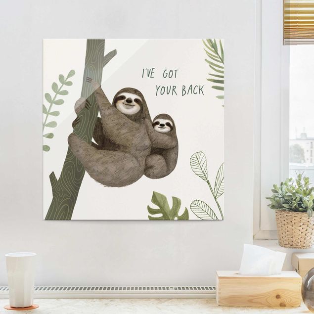 Déco chambre enfant Sloth Sayings - Back