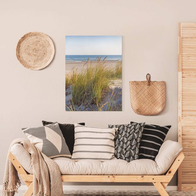 Tableaux sur toile avec dunes Plage Dune A La Mer