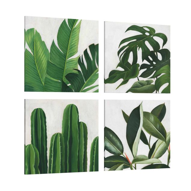 Tableau couleur vert Lot I - Plantes tropicales préférées