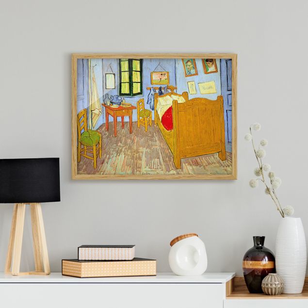 Toile impressionniste Vincent Van Gogh - Chambre à coucher à Arles