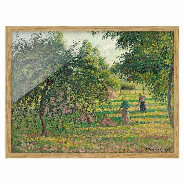 Tableau Romantisme Camille Pissarro - Pommiers et faneurs, Eragny