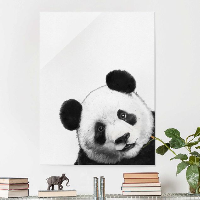 Tableaux de Laura Graves Illustration Panda Dessin Noir Et Blanc
