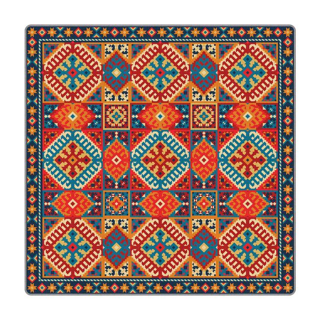 tapis tissé à plat Colourful Kilim Rug