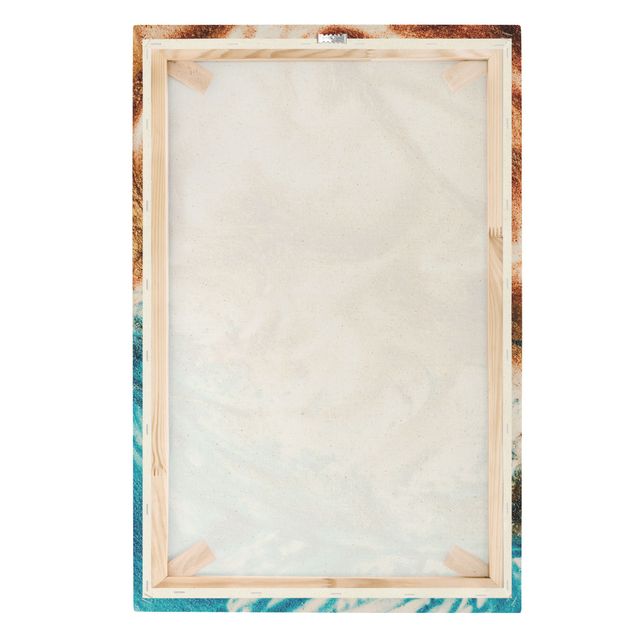 Tableau sur toile naturel - Colourful Sand Whirls - Format portrait 2:3