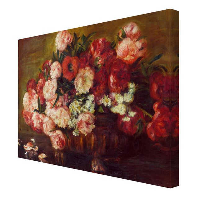 tableaux floraux Auguste Renoir - Nature morte aux pivoines