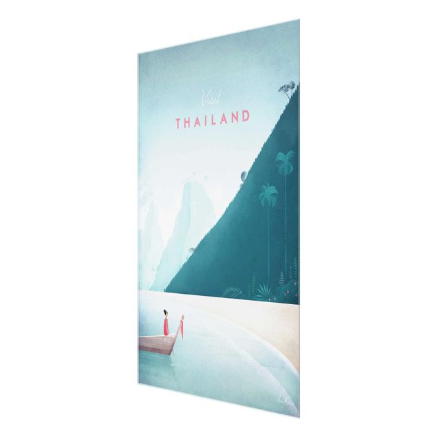 Tableau verre montagne Poster de voyage - Thaïlande