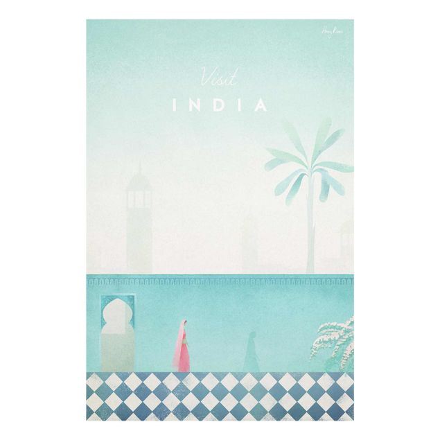 Tableau ville Poster de voyage - Inde