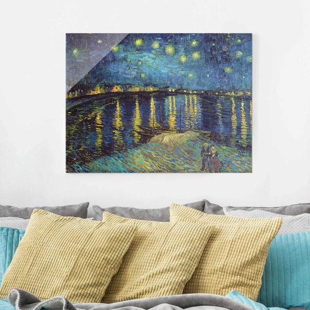 Tableau ville Vincent Van Gogh - Nuit étoilée au-dessus du Rhône