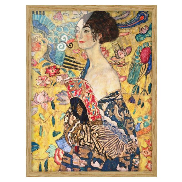 Tableaux modernes Gustav Klimt - Dame à l'éventail