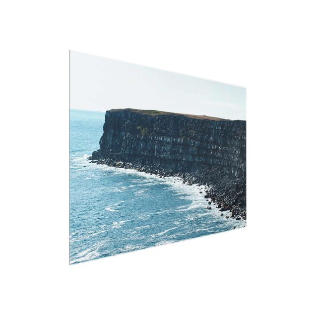 Tableau bord de mer Falaises rocheuses de l'île