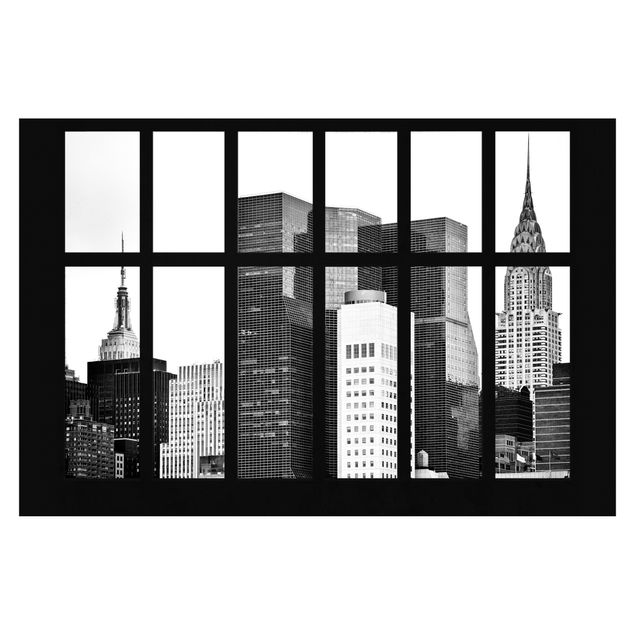 papier peint xxl Window Manhattan Skyscraper