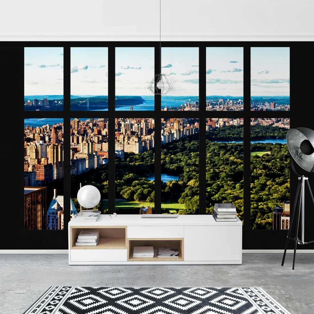 Tapisserie new york Window View New York's Central Park