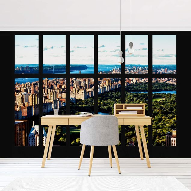 Tapisserie 3d Window View New York's Central Park