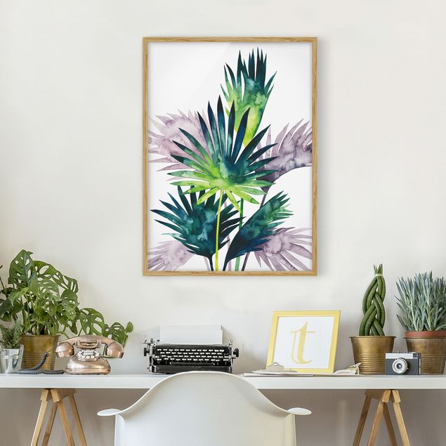 Tableau moderne Feuillage exotique - Fan Palm