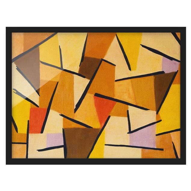 Tableau abstrait Paul Klee - Combat harmonisé