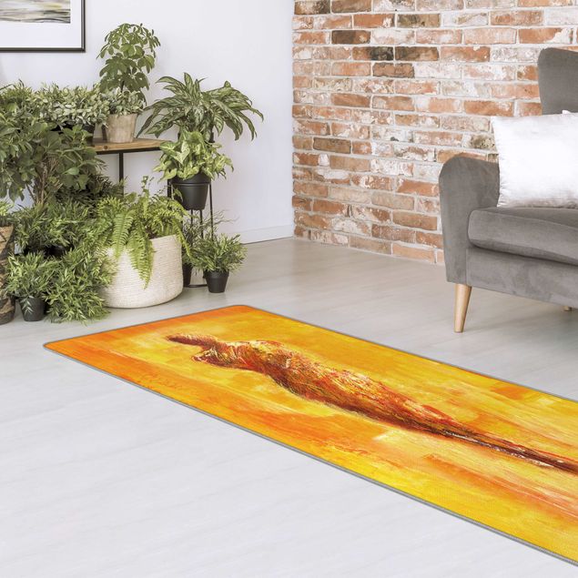tapis modernes Figure In Yellow