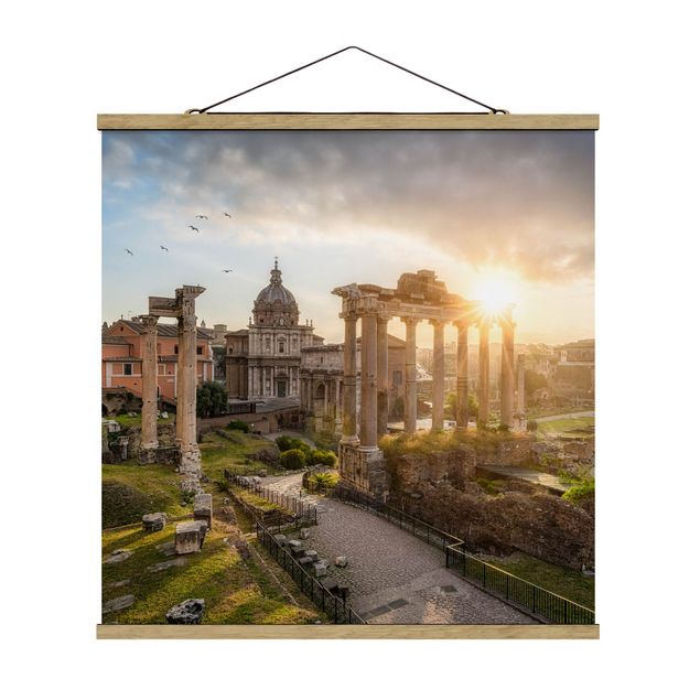 Tableau de ville Forum Romanum au lever du soleil