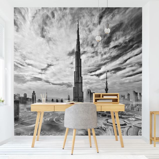 Déco mur cuisine Super Silhouette urbaine de Dubaï