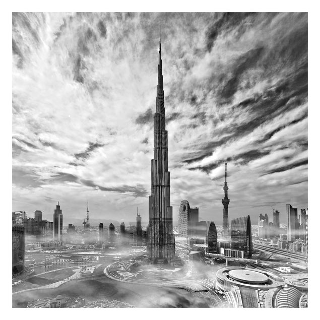 papier peint xxl Super Silhouette urbaine de Dubaï