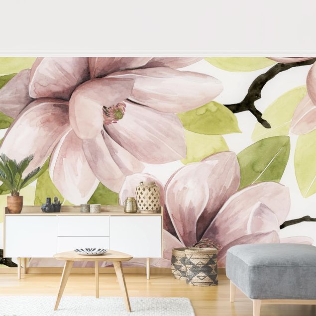 Papier peint moderne Magnolia Blushing II