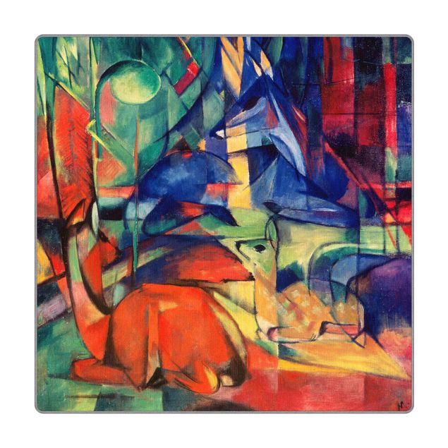 tapis grande taille Franz Marc - Deer In The Forest