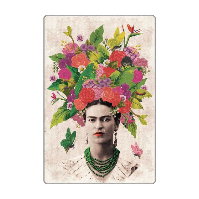 Frida Kahlo tableau Frida Kahlo - Flower Portrait