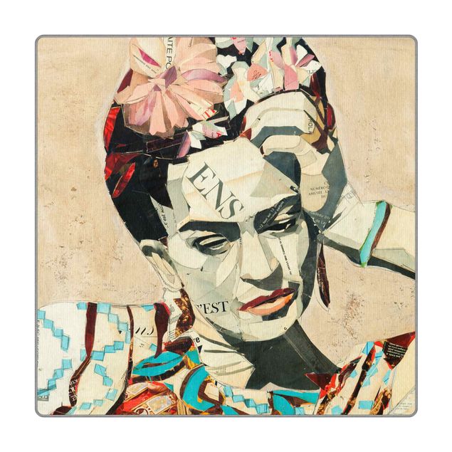 tapis lavable Frida Kahlo - Collage No.1