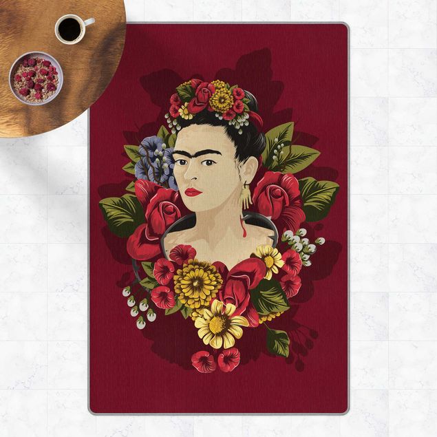 Tapis floraux Frida Kahlo - Roses