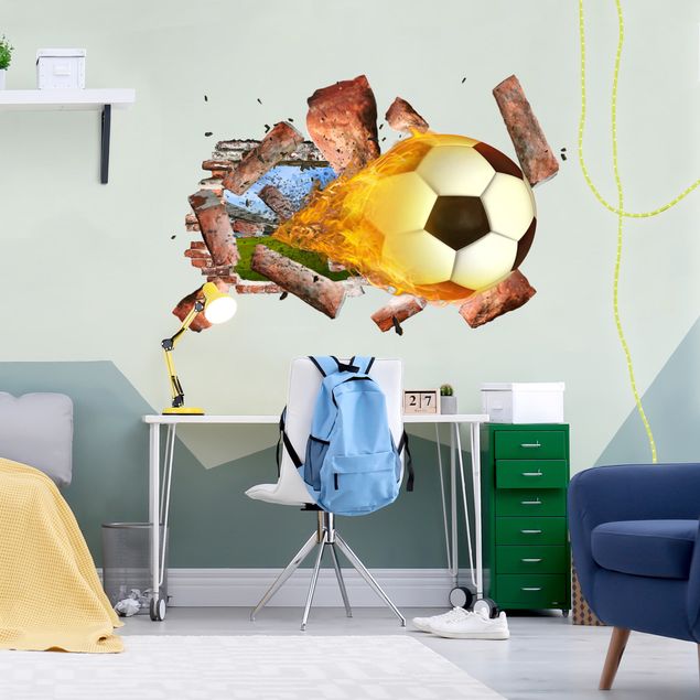 Autocollant mural sport Collage de football