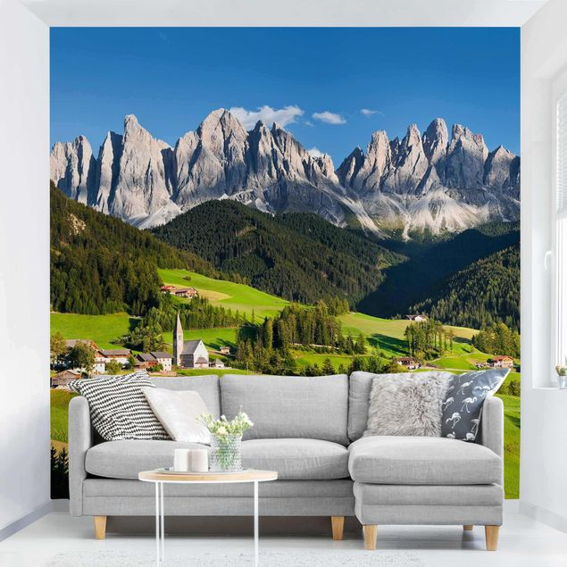 Papier peint montagne Odle dans le Tyrol du Sud