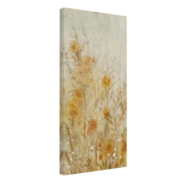 Tableau décoration Prairie jaune de fleurs sauvages