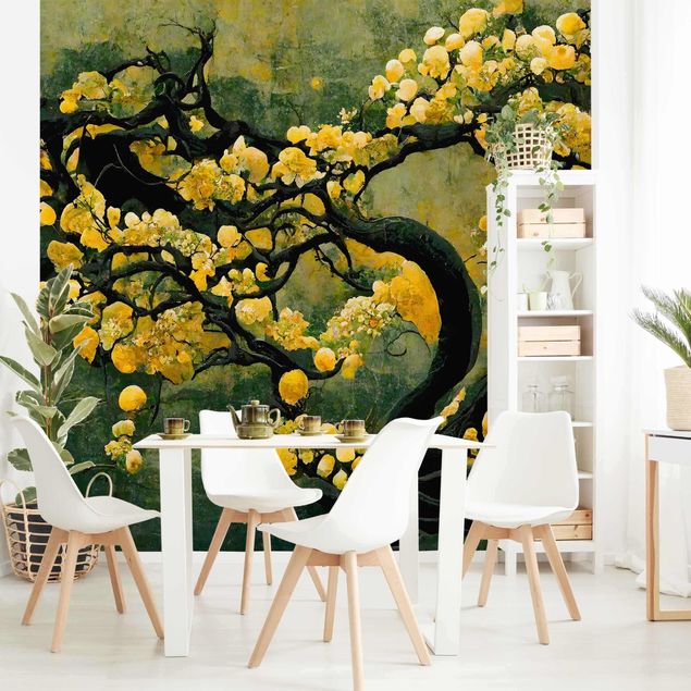 Papier peint moderne Yellow Tree