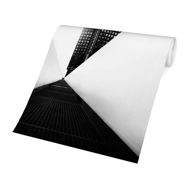 papier peint xxl Geometrical Architecture Study Black And White