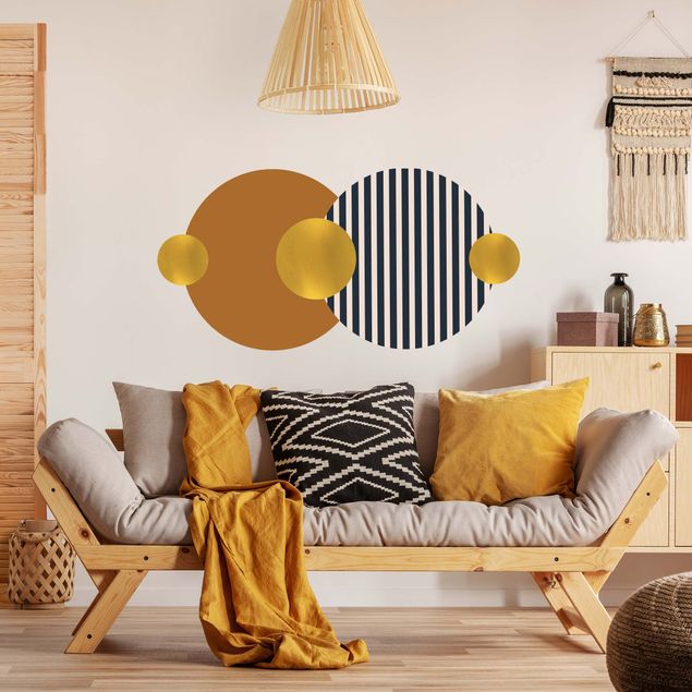 Sticker mural - Geometric forms composition II