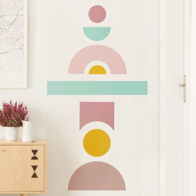 Sticker mural - Geometric forms composition III